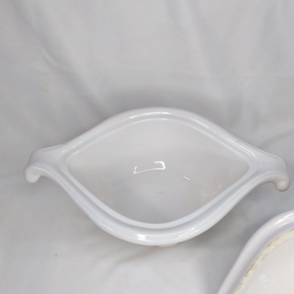 Vintage Haeger Pottery Soup Gravy Tureen Lidded Candy Nut Dish Handles Brown - Picture 6 of 11